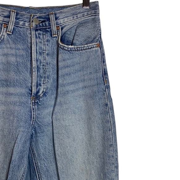 Denim Forum The Joni High Rise Loose Super High Waisted Loose Jeans Wide Leg 26 - Picture 8 of 16